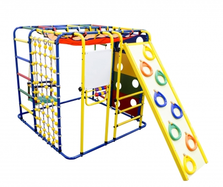 Спортивный комплекс Формула здоровья Кубик У Плюс синий/радуга, фото 1