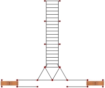 Воркаут ЛОВ 108 красный ВТ 102.25-01