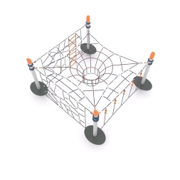 Канатная конструкция для лазания серии-04.04, фото 3