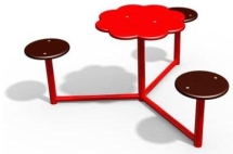 Детский столик Треугольник CКИ 128 для игровой площадки Детский столик Треугольник CКИ 128 для игровой площадки