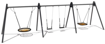 Качели 04070 с подвесами металлические комбинированные, фото 1