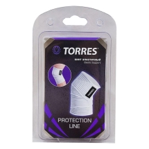Бинт эластичный &quot;TORRES&quot;, на ногу, эластичный нейлон, бело-черный