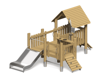 Игровой комплекс Эко ИК-140 для детской площадки, фото 3