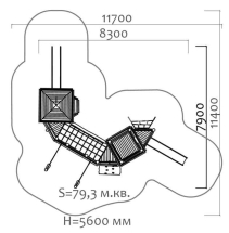 Игровой комплекс Эко 071208 для детской площадки Игровой комплекс Эко 071208 для детской площадки