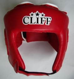 Шлем боксерский CLIFF CS-500 открытый (PVC) красный р.S