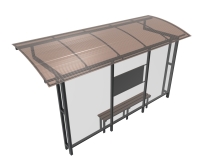 Автобусный павильон "Стандарт-1" Автобусный павильон "Стандарт-1"