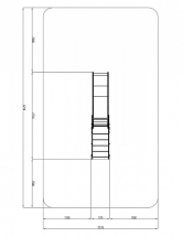Горка малая - ИО 41.01.06-03 - (Джинс) H=900 Горка малая - ИО 41.01.06-03 - (Джинс) H=900