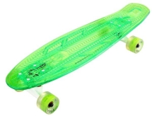 Скейтборд прозрачный Playshion 27″ FS-LS002 со светящимися колесами и декой Скейтборд прозрачный Playshion 27″ FS-LS002 со светящимися колесами и декой