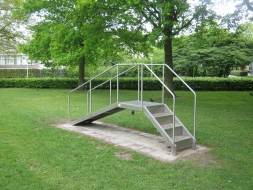 Горка с пандусом из нержавеющей стали, фото 2