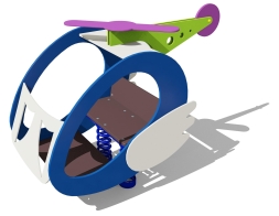 Качалка на пружине Вертолет 04013.21 для детской площадки, фото 1 Качалка на пружине Вертолет 04013.21 для детской площадки, фото 1