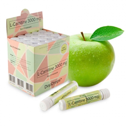 L-Carnitine 3000мг 25мл Яблоко, фото 2