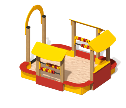 Песочный дворик ПС-06.1 для детской площадки