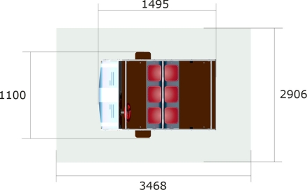 Игровой макет Машина Скорая помощь ИМ247 для детских площадок, фото 3