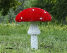 Топиари гриб Мухомор стройный, h=45 см - газон Eco