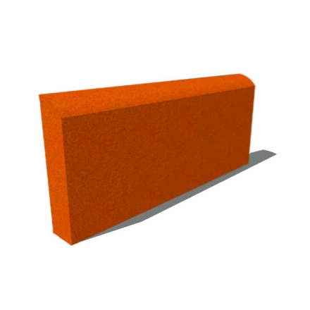 Резиновый бордюр 500х210x50 мм c SBR крошкой, фото 8