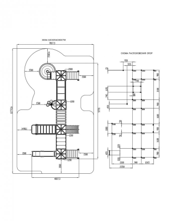 Детская игровая площадка Замок Пиксель ДИК 2.18.10-03 H=1500 H=2000 с винтовым скатом, фото 6