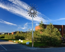 Скульптура из нержавеющей стали Океан Стандартный размер, 8-гранное конусовидное основание из нержавеющей стали Скульптура из нержавеющей стали Океан Стандартный размер, 8-гранное конусовидное основание из нержавеющей стали