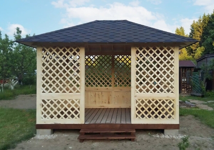 Прямоугольная беседка ШАТЕР, фото 5
