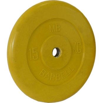 Диск обрезиненный цветной BARBELL 15 кг., d31мм, фото 1