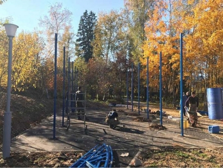 Арочный навес над тренажерной площадкой, фото 2