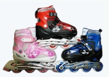 Коньки роликовые раздвижные, рама алюминий, колёса PU. арт 20808