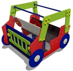 Качалка на пружине Внедорожник 04010 для детской площадки, фото 1 Качалка на пружине Внедорожник 04010 для детской площадки, фото 1