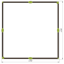 Песочница Стрекоза L ПСL-05 для детской площадки