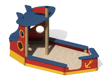 Песочница Кораблик ПС-28 для детской площадки, фото 1