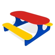 Детский столик Овальный ЗНСП 209 для игровой площадки Детский столик Овальный ЗНСП 209 для игровой площадки