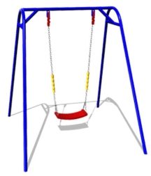 Детские качели Малыш К013 с сидением К046 для игровых площадок, фото 1 Детские качели Малыш К013 с сидением К046 для игровых площадок, фото 1