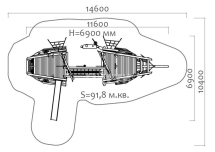 Игровой комплекс Эко 071202 для детской площадки Игровой комплекс Эко 071202 для детской площадки