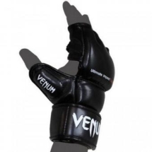 Перчатки ММА Venum Impact MMA Gloves - Skintex Leather Black