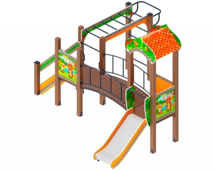 Детская игровая площадка Полянка ДИК 1.16.06-01 Н 750, фото 1