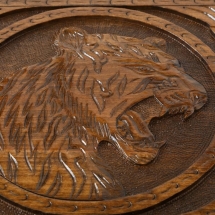 Нарды резные "Тигр" с ручкой, Haleyan Нарды резные "Тигр" с ручкой, Haleyan