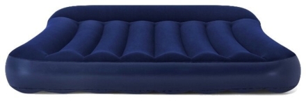 67681 Матрас надувной флок Tritech Airbed, 191x137x30см,с подголовником, фото 1