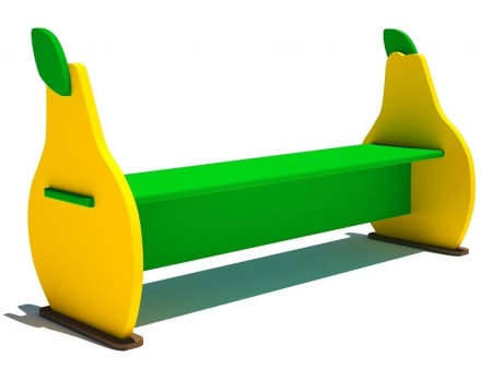 Детская скамейка Груша для игровой площадки, фото 1