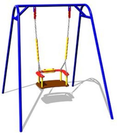 Детские качели Малыш К013 с креслом К045 для игровых площадок, фото 1