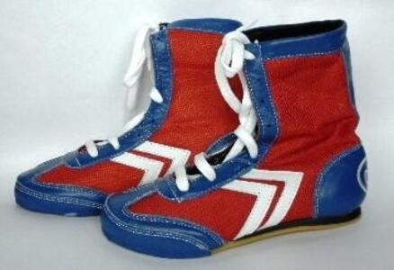 Боксерки высокие красно-синие р.34, фото 1