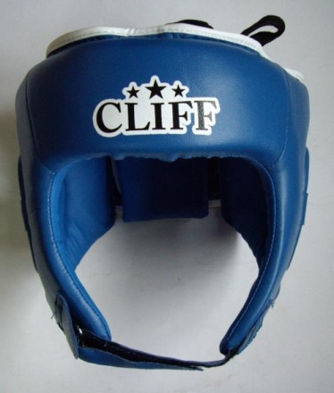 Шлем боксерский CLIFF CS-500 открытый (PVC) синий р.S, фото 1