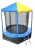 Батут OPTIFIT Like Blue 8ft 2,44 м с сине-желтой крышей