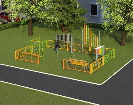 Музыкальная площадка Мини с ограждением 341.00.01, фото 4