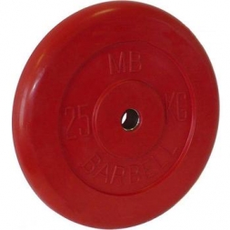 Диск обрезиненный цветной BARBELL 25 кг., d31мм
