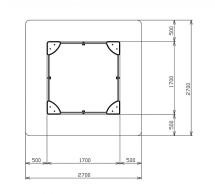 Песочница средняя Лукоморье (Ракушки) - ИО 5.25.01-01