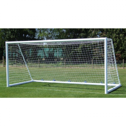 Сетка юниорфутбол Д-2,2мм, яч.100x100, цв.белый-зеленый. Размер  5.0x2.0x1.0м. ПП, фото 1