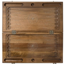 Нарды резные "Армянский узор" с серебром 60, Haleyan Нарды резные "Армянский узор" с серебром 60, Haleyan