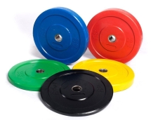 Диск для штанги каучуковый, цветной PROFI-FIT D-51, 25 кг