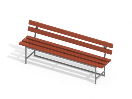 МФ 1.03 Лавочка со спинкой, фото 1