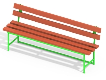 МФ 1.03 Лавочка со спинкой МФ 1.03 Лавочка со спинкой