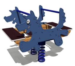 Качалка на пружине Серый волк 04504 для детской площадки, фото 1 Качалка на пружине Серый волк 04504 для детской площадки, фото 1