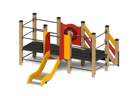 Детская горка Кая ГР-18 H=700 для игровой площадки, фото 1